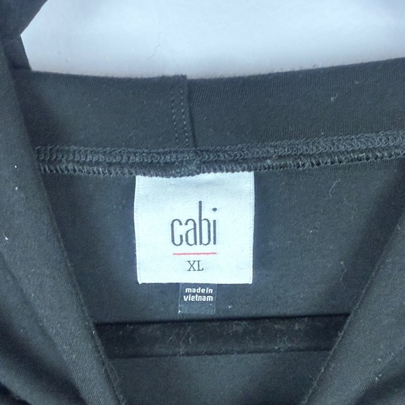 CAbi Black Quantum Hooded Cropped Pullover Sweatshirt Size XL - Picture 3 of 13